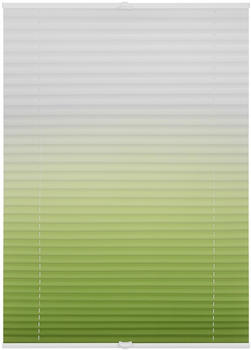 Lichtblick Klemmfix-Faltstore mit Farbverlauf (70 x 130 cm) grün/weiß