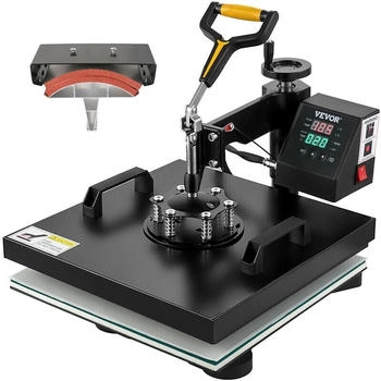 VEVOR TLM12001 Transferpresse 38x38cm Textilpresse 14x7,6cm (DG3838CM2220VBUI0V2)