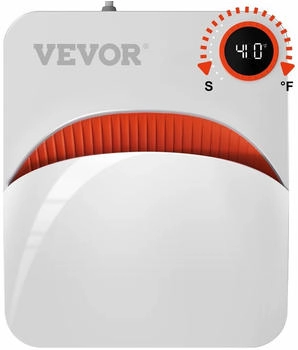 VEVOR Hitzepresse Transferpresse DIY T-Shirt 30,5x25,4cm Textildruck wei&szlig;/orange (BXSTHJYCD1210N9IC)