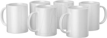 Cricut Keramiktassen f&uuml;r Mug Press wei&szlig; 425ml 6 St&uuml;ck