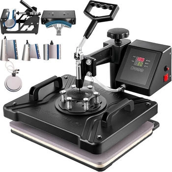 VEVOR Heat Press Machine 8 in 1 Mulitifunktional Sublimation 360° Drehung
