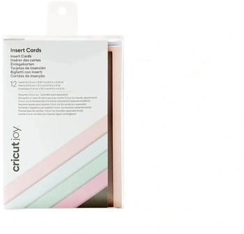 Cricut Joy Insert Cards 11,4 cm x 15,9 cm 12-pack Einlegekarten multicolor pastell (2008797)