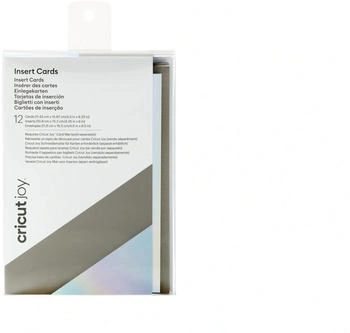Cricut Joy Insert Cards 11,4 cm x 15,9 cm 12-pack Einlegekarten silber (2008799)