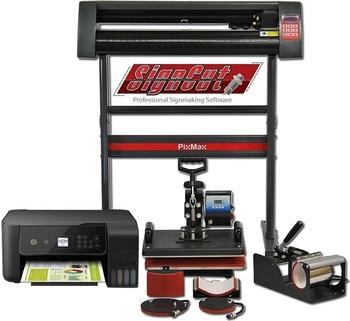 MonsterShop PixMax Da Vinci Set 5 in 1 Transferpresse Vinyl Plotter Drucker