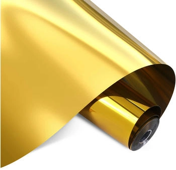 LOKLiK Permanent Adhesive Vinyl Mirror Metallic Gold 30.5 x 180 cm (SG-JST-0416-US-L-B2B)