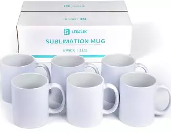 LOKLiK Sublimation Mugs Blank 325 ml 6-pack (SG-RSHB-0007-US-L-B2B)