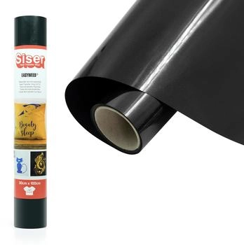 Siser 1FPSPU-NE-3001 Thermo-transferierbare Flexfolie Vinyl Black 30 x 1