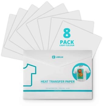 LOKLiK Hitzetransferpapier Light 8er Pack (SG-RZYZ-9988-US-L-B2B)