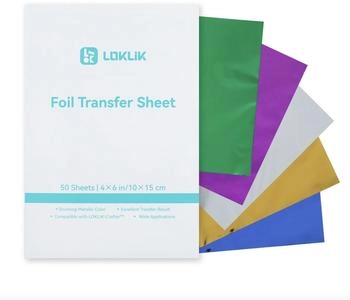 LOKLiK Foil Transfer Sheets 50 Pack Mixed