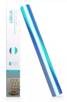 LOKLiK Permanent Adhesive Vinyl Holographic - Aqua Blue 3D Drucker Zubehör (SG-JST-0773-US-L-B2B)