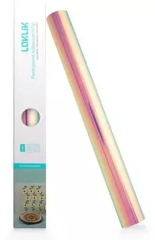 LOKLiK Permanent Adhesive Vinyl Holographic 30.5 x 90 cm Bluish Violet (SG-JST-0771-US-L-B2B)