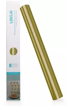 LOKLiK Permanent Adhesive Vinyl Glossy 30.5 x 180 cm Golden (SG-JST-0357-US-L-B2B)