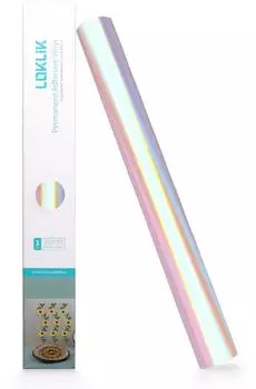 LOKLiK Permanent Adhesive Vinyl Holographic Rosa 30.5 x 90 cm (SG-JST-0783-US-L-B2B)