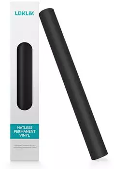 LOKLiK Permanent Adhesive Vinyl Mattschwarz 33 x 305 cm Matless Erfordert iCraft™ Ideal für Wandkunst Aufkleber Banner