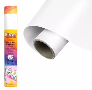 Siser 1FEPSV-GWH-3015 EasyPSV Starling permanent haftendes Vinyl Weißer Glanz 150 x 30
