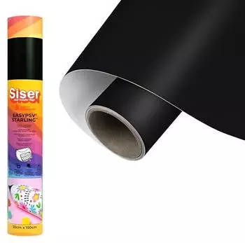 Siser selbstklebende Folie Schnittbreite 30cm Schwarz (1FEPSV-GBK-3015)