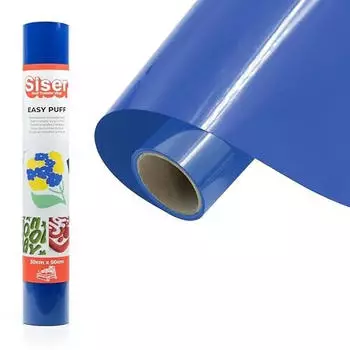 Siser Easy Puff - Königsblau 50 x 30 cm Thermotransfer-Vinyl Thermotransfer-Vinyl 3D Effekt für Schneideplotter
