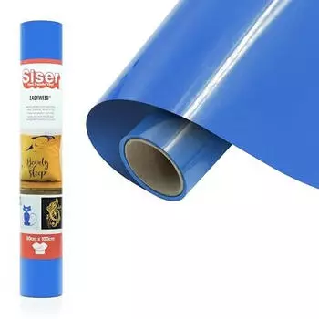 Siser Fluo Transferfolie Folie Schnittbreite 30cm Blau (1FPSPU+FBL-3001)