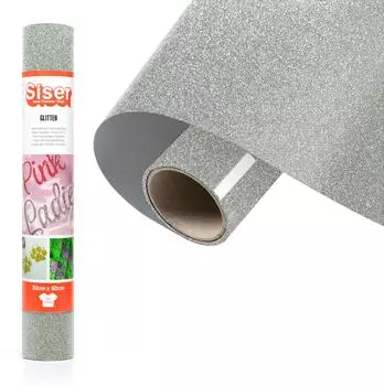 Siser Transferfolie für Cad-Cut Schnittbreite 30cm Silber (1FGLITT-AG-3050)