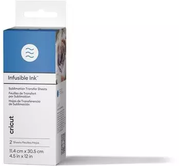 Cricut Infusible Ink Transfer Sheets 2-pack True Blue ideal size for MugPress (P)