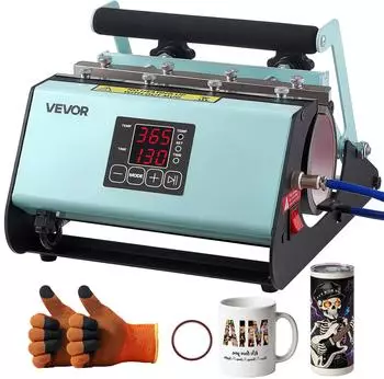 VEVOR Tassenpresse Sublimation 887ml, gr&uuml;n-schwarz