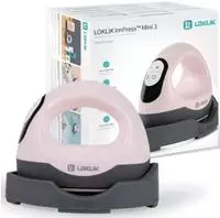LOKLiK ImPress Mini 3 Pastellrosa Heizpresse - Kompakt 9,3 x 8 cm f&uuml;r HTV