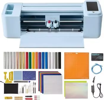 VEVOR Vinylschneidemaschine 30 cm Schneideplotter/Plottermaschine mit Touchscreen & Material- und Werkzeugsatz Kompatibel mit