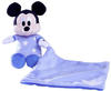 Simba Disney Gute Nacht Mickey GID Plüsch, mit Schmusetuch