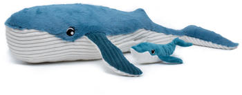 Déglingos Les Ptipotos - Plush Gravillou the whale mother and her baby blue (74301)
