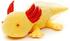 UNI-TOYS Axolotl 32 cm gelb mit roten Augen