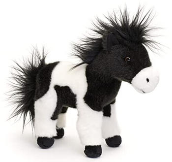 UNI-TOYS Pferd, stehend 23 cm schwarz/weiß