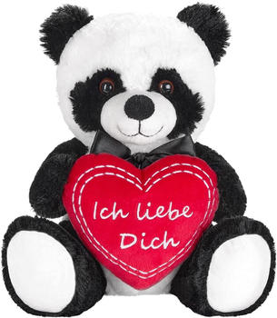 Brubaker Panda Plüschbär mit Herz Rot “Ich Liebe Dich” 25 cm