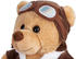 Brubaker Teddybär Pilot mit Fliegerbrille und Pilotenoutfit 25 cm braun