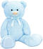 Brubaker XXL Teddybär 100 cm mit Schleife blau