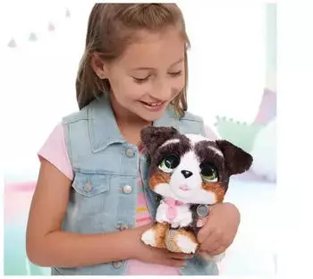 FurReal Friends Walk-A-Lots Bernedoodl Interaktives Spielzeug – Interaktive Funktionen für mehr Spielspaß