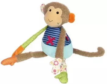 Sigikid Kuscheltier Affe, Patchwork Sweety