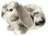 Teddy Hermann Kuscheltier Widderkaninchen grau-weiß gescheckt 23 cm