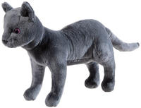 Kuscheltier HEUNEC "Die Schule der Magischen Tiere, Katze Karajan 30 cm", grau,
