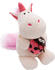 NICI 61387 Kuscheltier Einhorn Theodor mit Marienkäfer 25cm