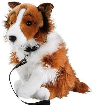 Teddys Rothenburg Langhaar Collie mit Blesse sitzend 35 cm Hund