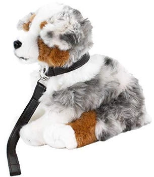 Teddys Rothenburg Australian Shepherd blue merle sitzend mit Leine 26 cm