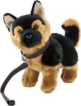 Teddys Rothenburg Schäferhund Aron mit Leine stehend 23 cm