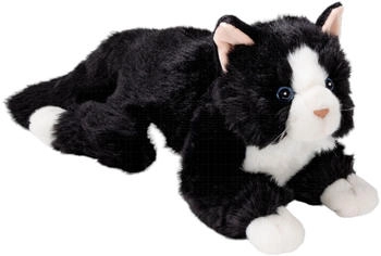 Carl Dick Katze liegend schwarz-weiß (3558)
