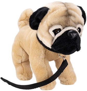 Carl Dick Mops mit Leine stehend (3503)