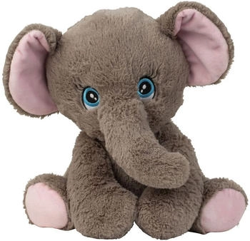Lifestyle & More Elefant grau mit süßen Augen sitzend 31 cm (4272)