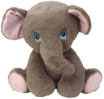 Lifestyle & More Elefant grau mit süßen Augen sitzend 41 cm (4273)