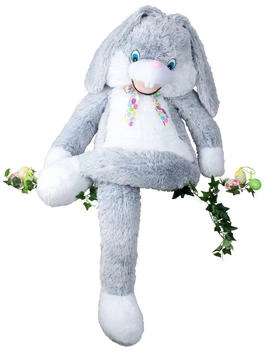 Lifestyle & More Hase 150 cm weiß/grau (4244)