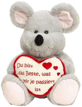 Lifestyle & More Maus mit Herz „Du bist das Beste“ 30 cm (1226)