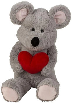 Lifestyle & More Maus mit Herz 100 cm grau (4284)