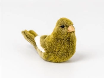 Kösener Kanarienvogel grün/weiß 15 cm